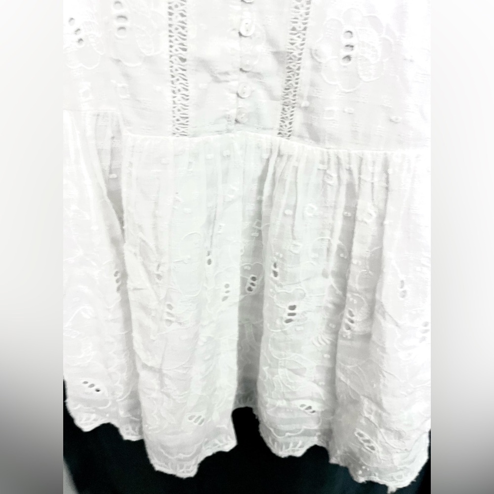 ZARA- Embroidered Eyelet Dress - Picture 7 of 10